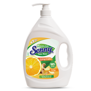 Nước Rửa Chén Senny Gừng Cam 1.4kg